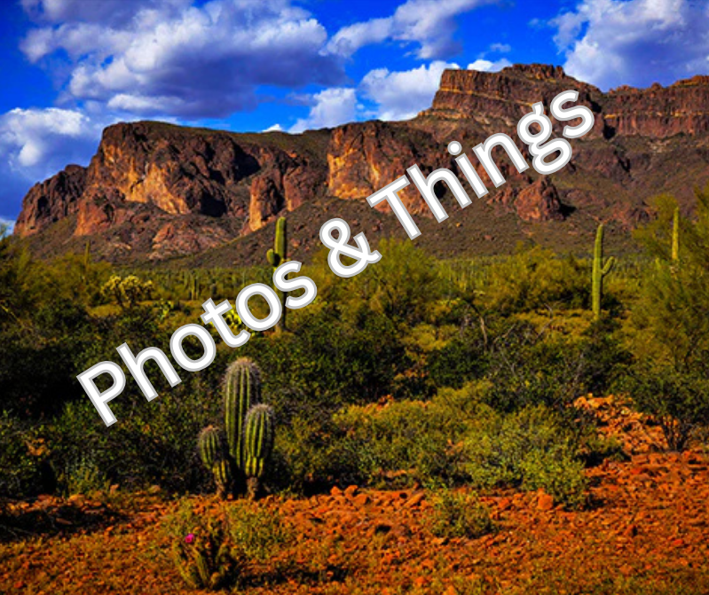 74) Superstition Mountain, Gold Canyon, Arizona Desert View